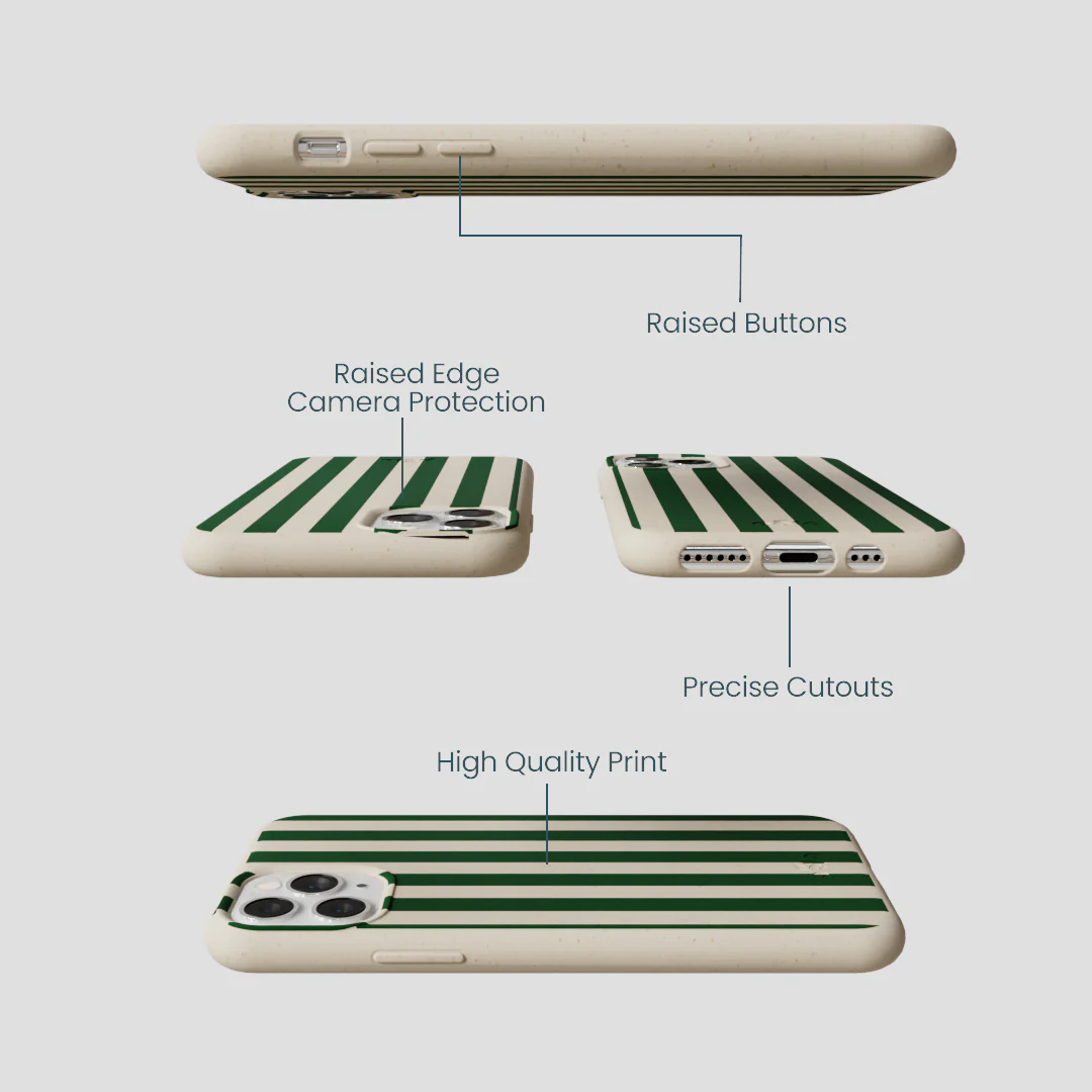 London Fog Evergreen Stripes iPhone 11 Pro Case - Image 3