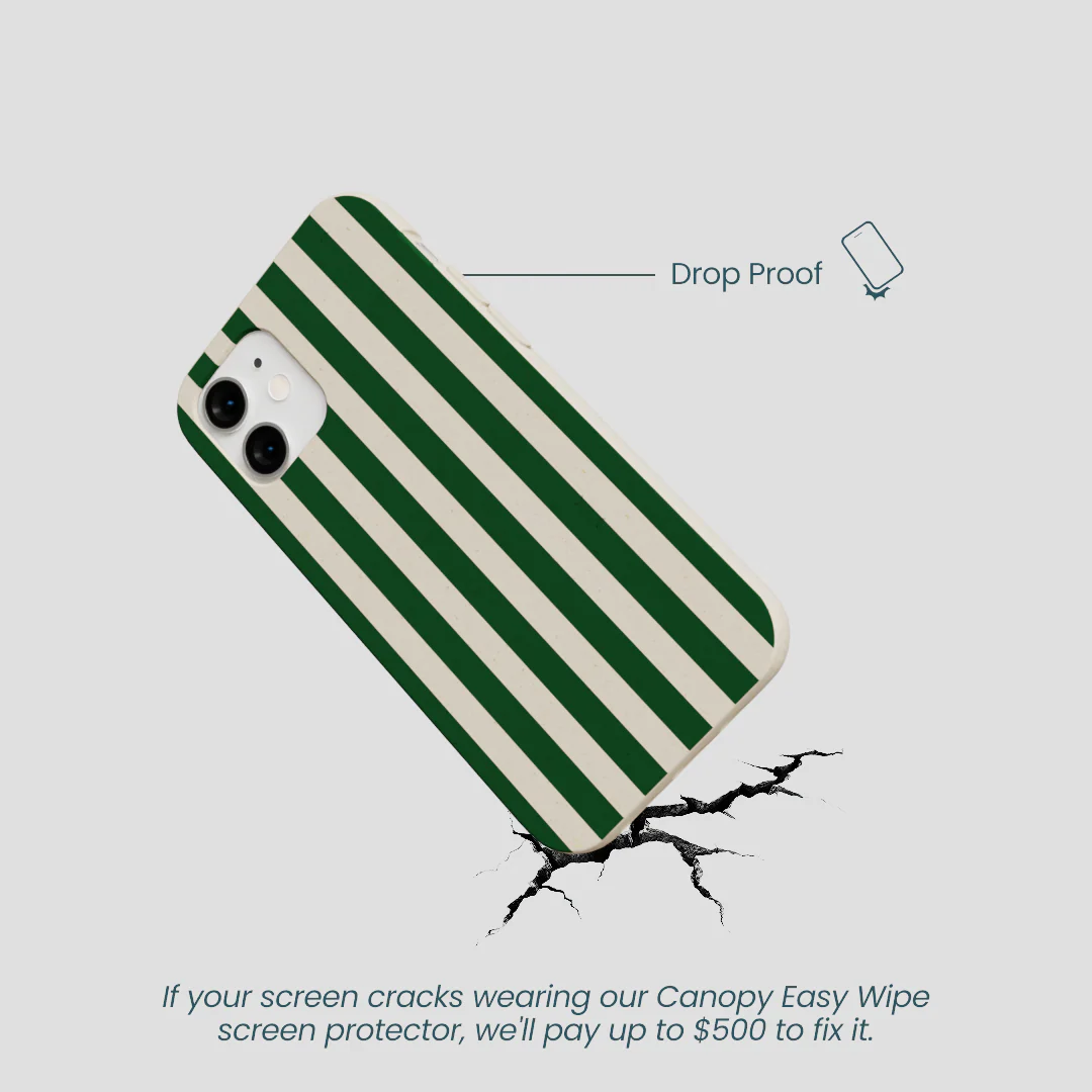 London Fog Evergreen Stripes iPhone 12 Mini Case - Image 5