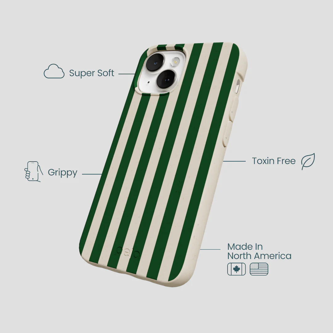 London Fog Evergreen Stripes iPhone 13 Case - Image 4