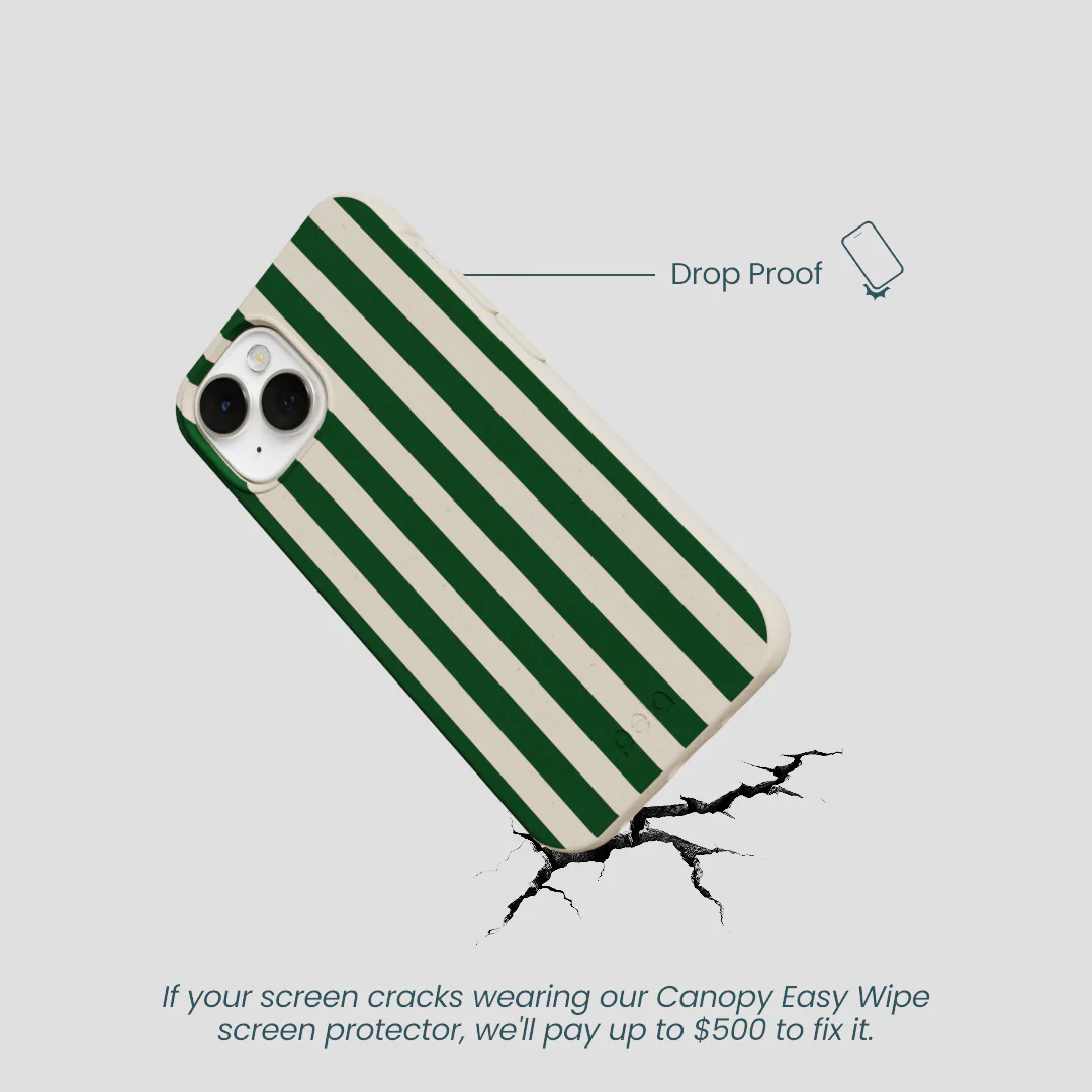 London Fog Evergreen Stripes iPhone 13 Mini Case - Image 5