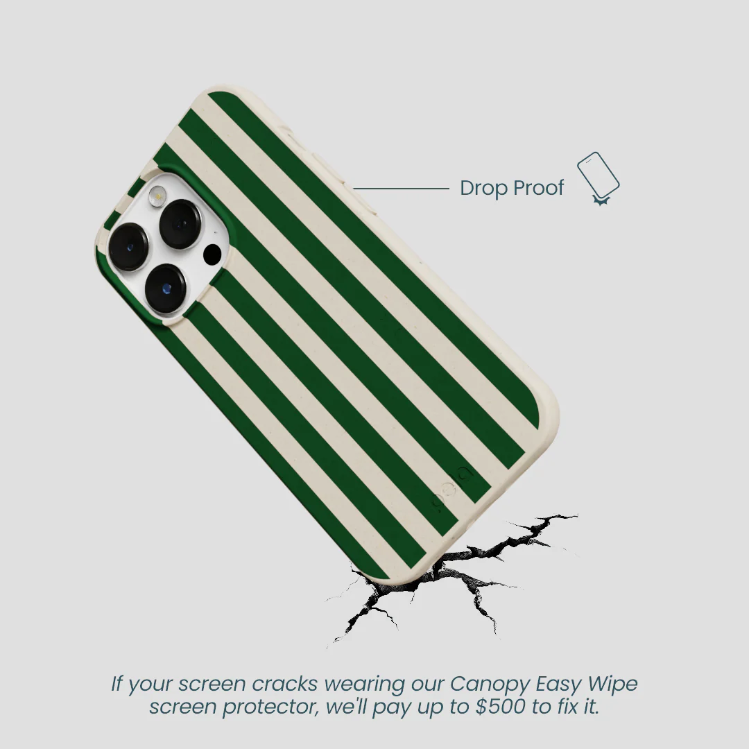 London Fog Evergreen Stripes iPhone 13 Pro Case - Image 5