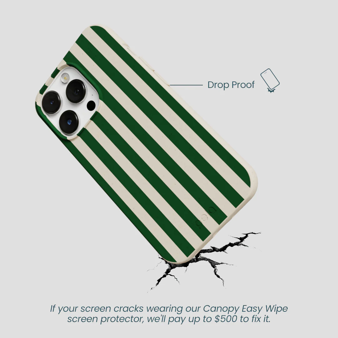 London Fog Evergreen Stripes iPhone 13 Pro Max Case - Image 5
