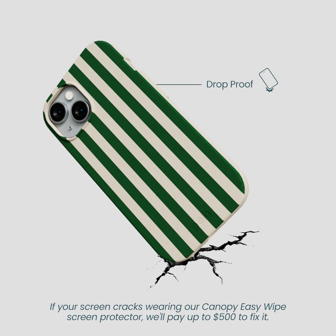 London Fog Evergreen Stripes iPhone 14 Case - Image 5