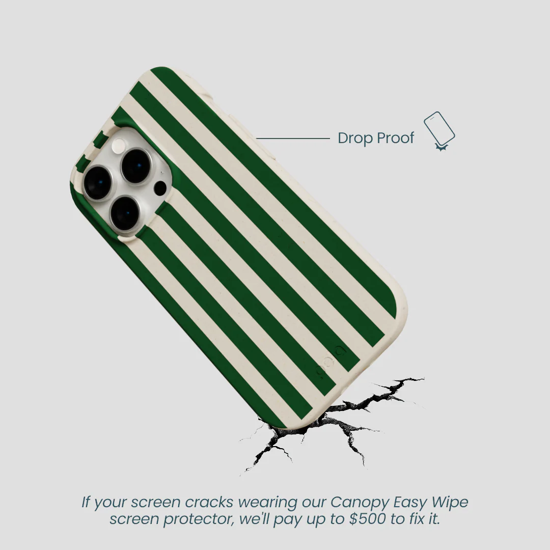 London Fog Evergreen Stripes iPhone 14 Pro Case - Image 5