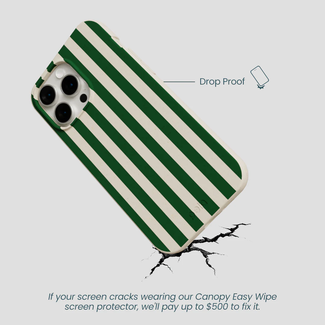 London Fog Evergreen Stripes iPhone 15 Pro Max Case - Image 5