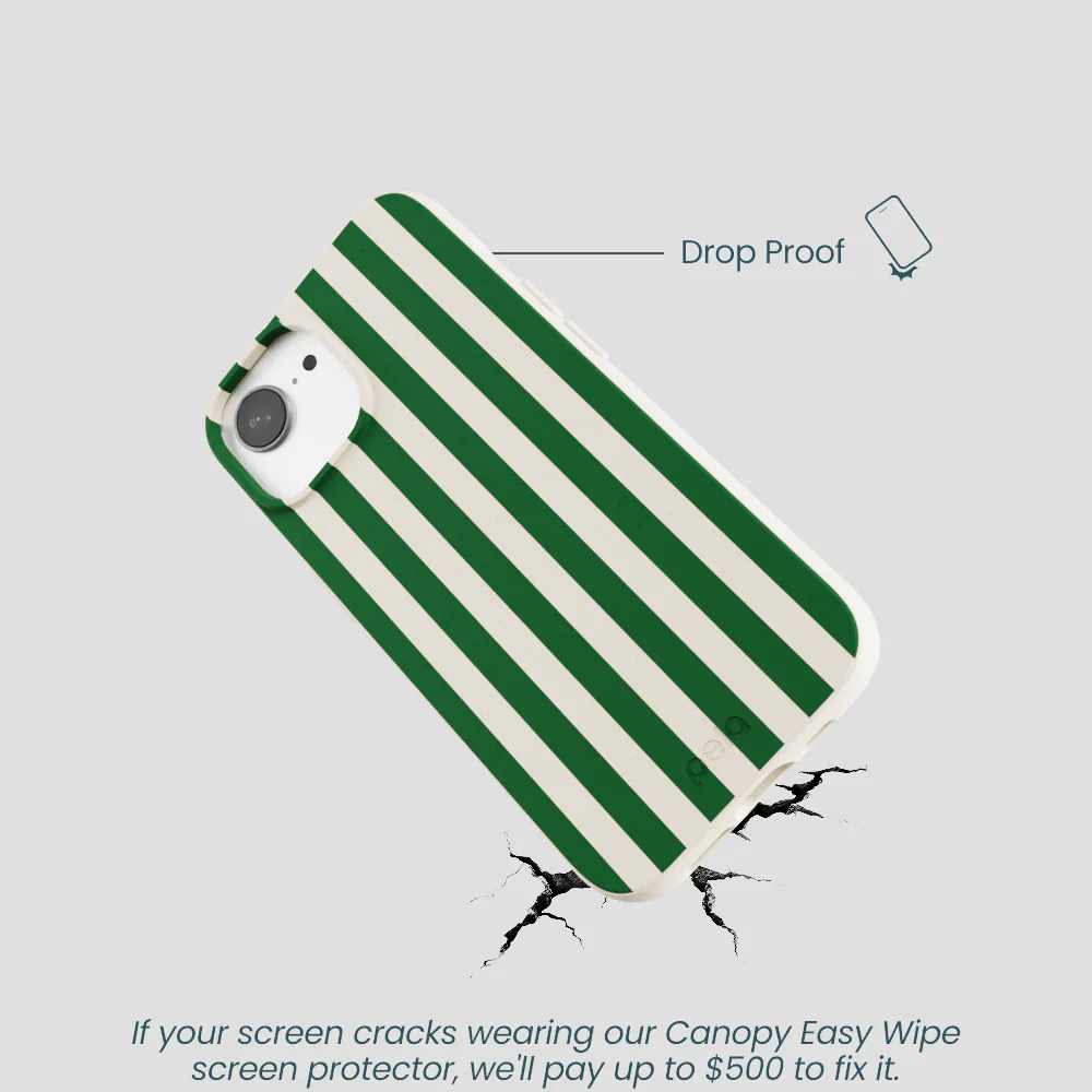 London Fog Evergreen Stripes iPhone 16e/17e Case - Image 5