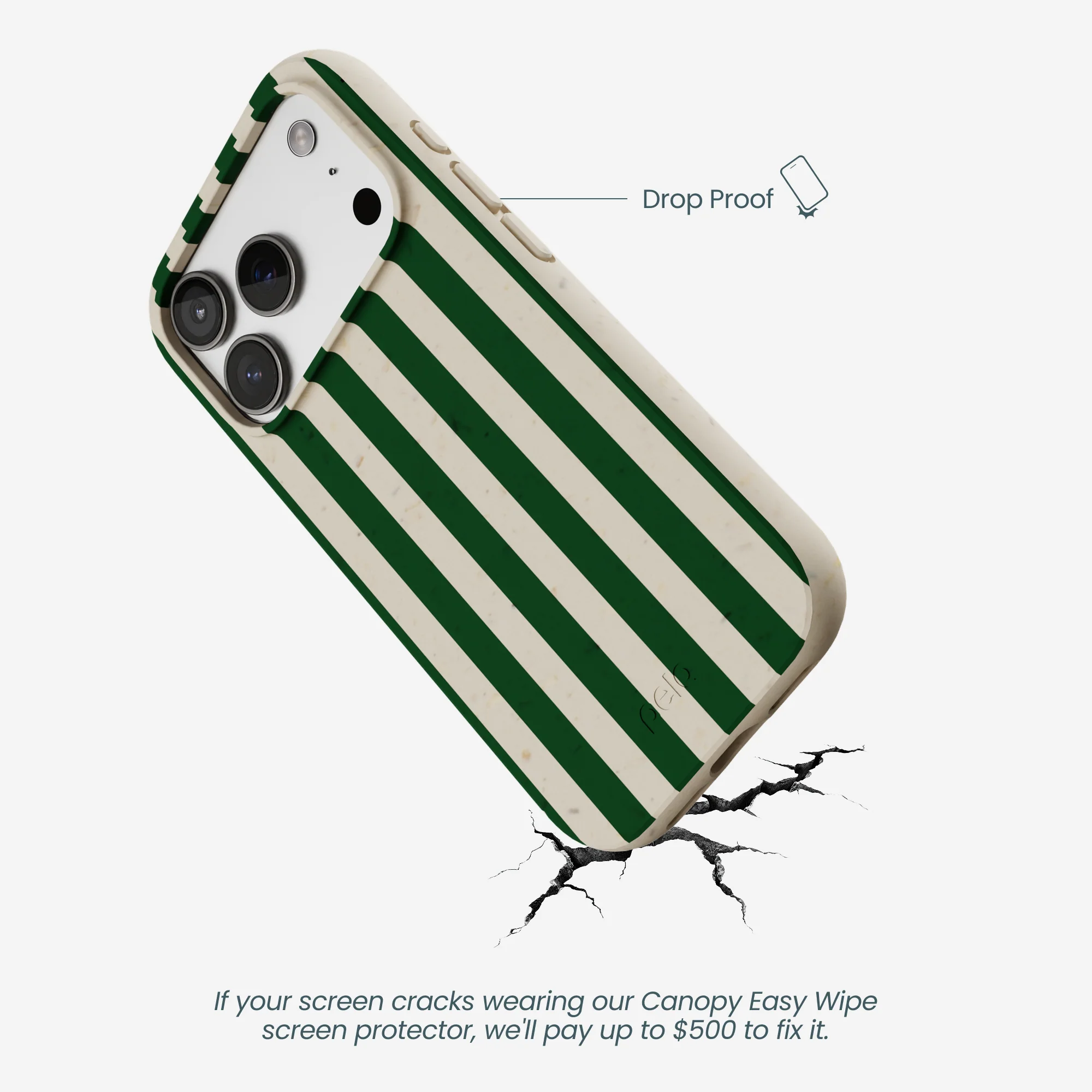 London Fog Evergreen Stripes iPhone 17 Pro Case - Image 5