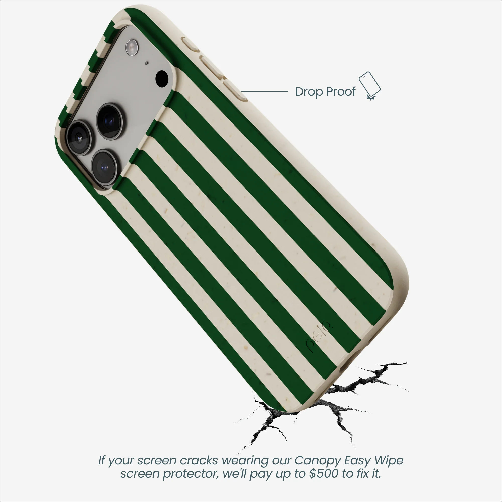 London Fog Evergreen Stripes iPhone 17 Pro Max Case - Image 5