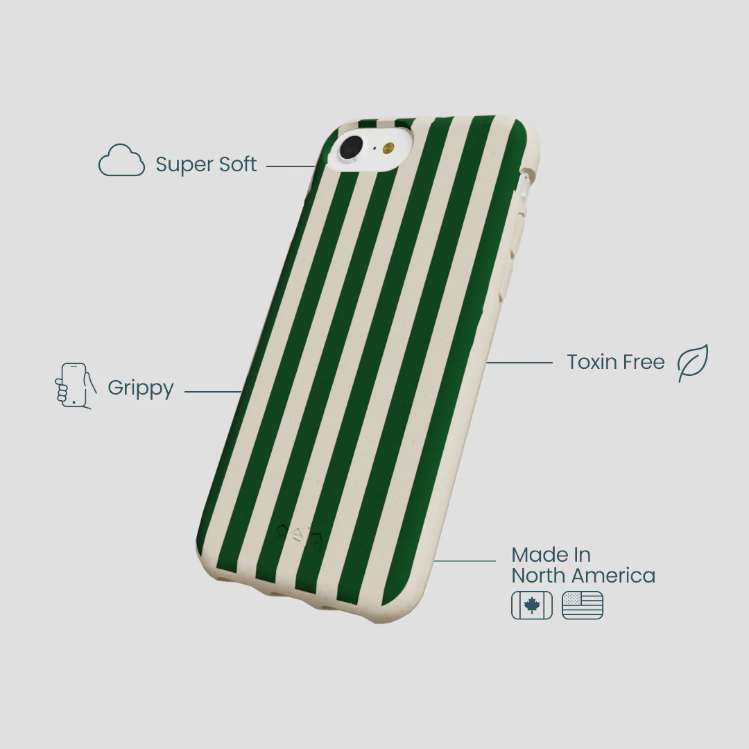 London Fog Evergreen Stripes iPhone 6/6s/7/8/SE Case - Image 4