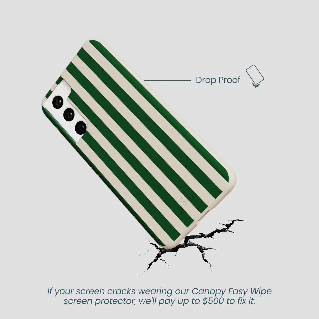 London Fog Evergreen Stripes Samsung Galaxy S21 Case - Image 4