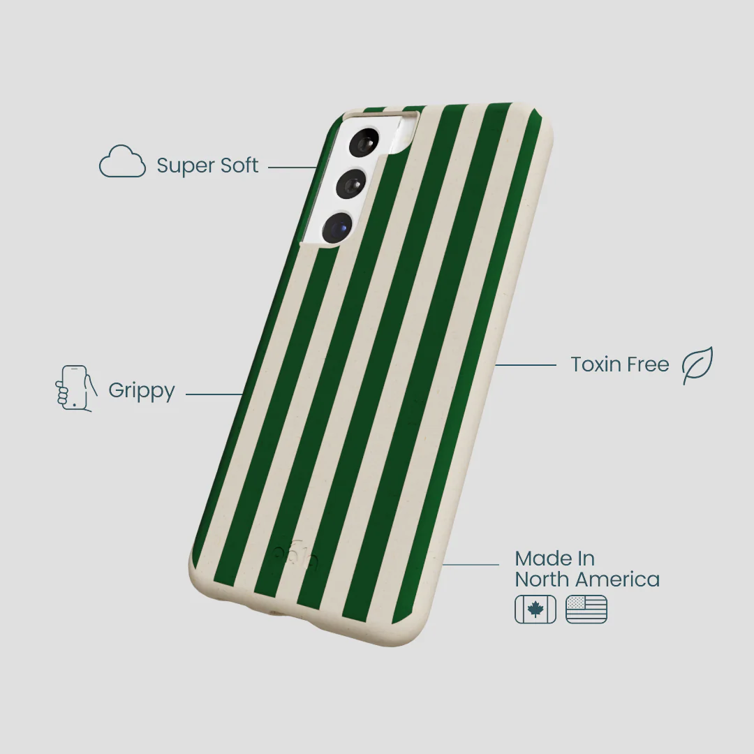 London Fog Evergreen Stripes Samsung Galaxy S22 Case - Image 3