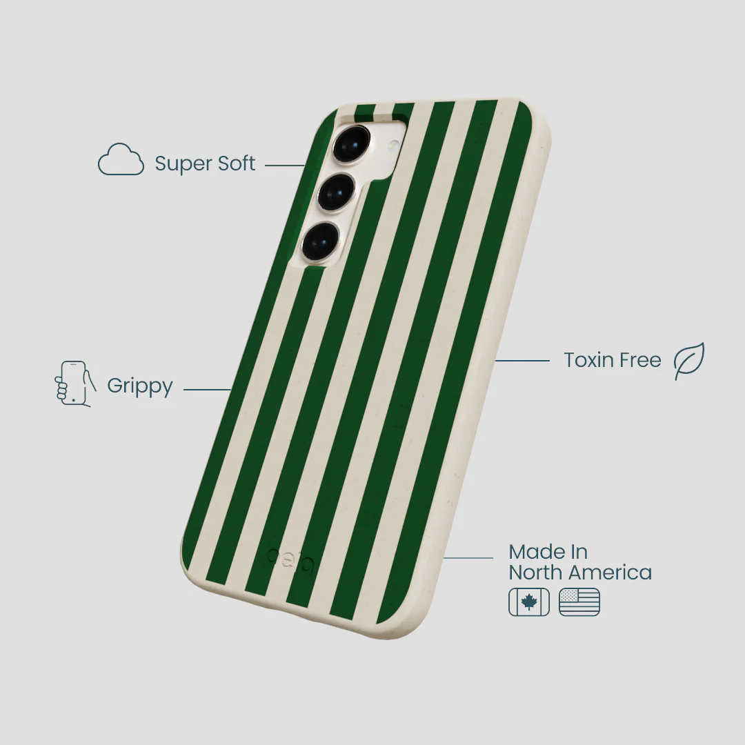 London Fog Evergreen Stripes Samsung Galaxy S23 Case - Image 3