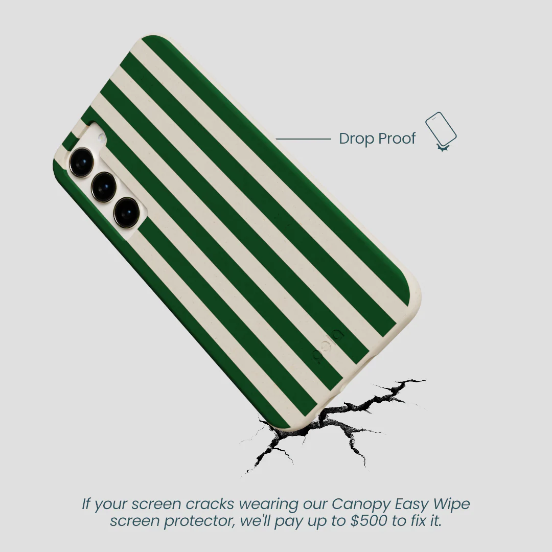London Fog Evergreen Stripes Samsung Galaxy S23+(Plus) Case - Image 4