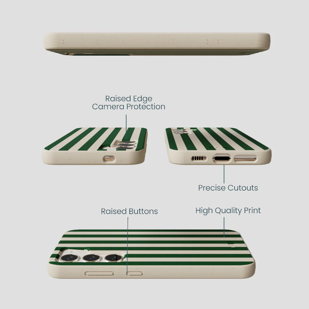 London Fog Evergreen Stripes Samsung Galaxy S24 Case - Image 2