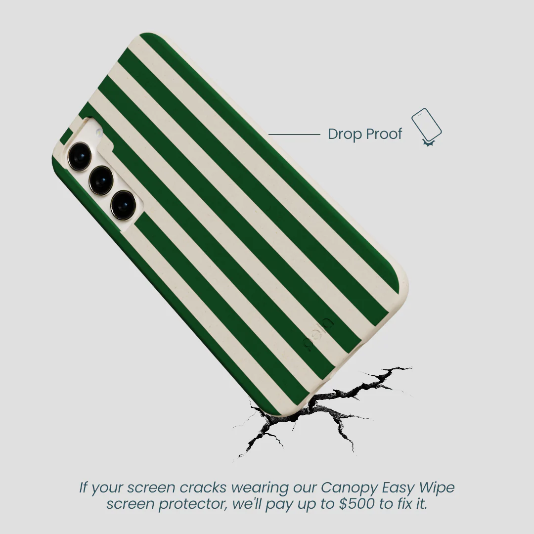 London Fog Evergreen Stripes Samsung Galaxy S24+(Plus) Case - Image 4