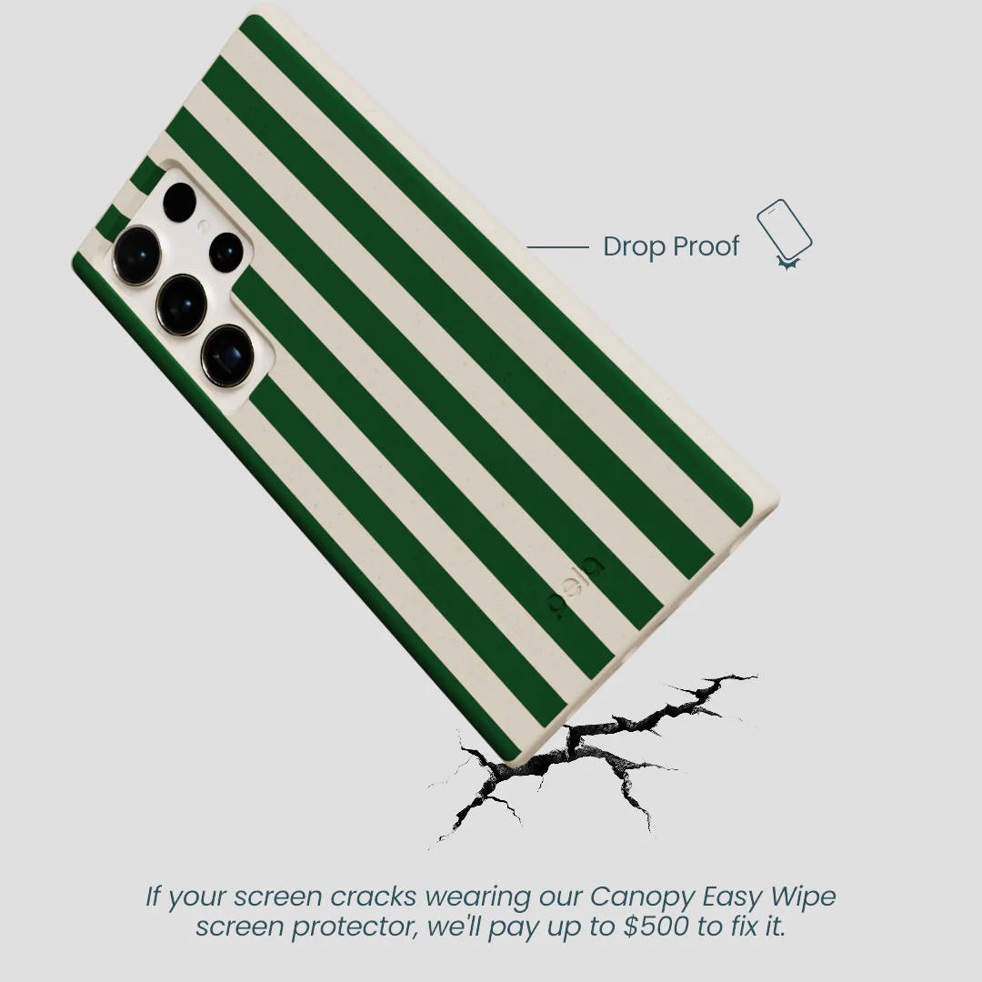 London Fog Evergreen Stripes Samsung Galaxy S24 Ultra Case - Image 4