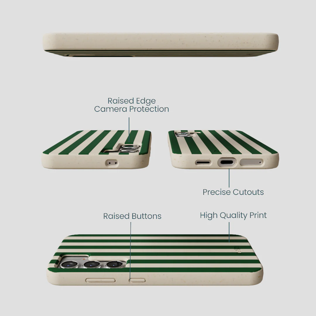 London Fog Evergreen Stripes Samsung Galaxy S25 Case - Image 2