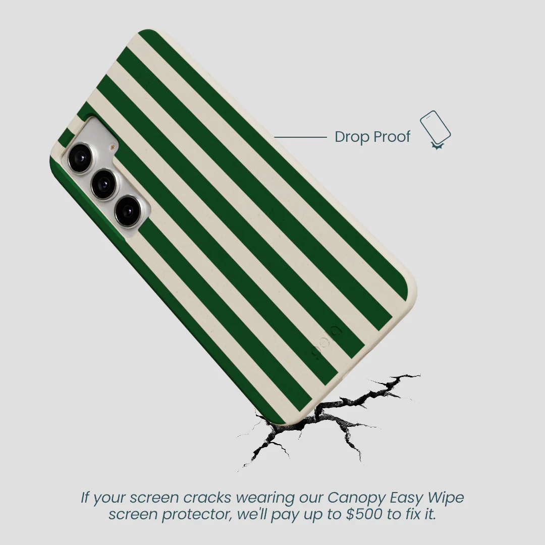 London Fog Evergreen Stripes Samsung Galaxy S25+(Plus) Case - Image 4