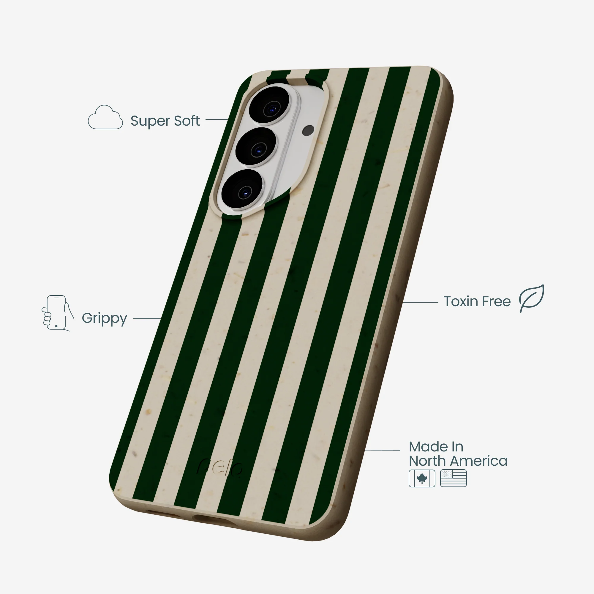 London Fog Evergreen Stripes Samsung Galaxy S26 Case - Image 3