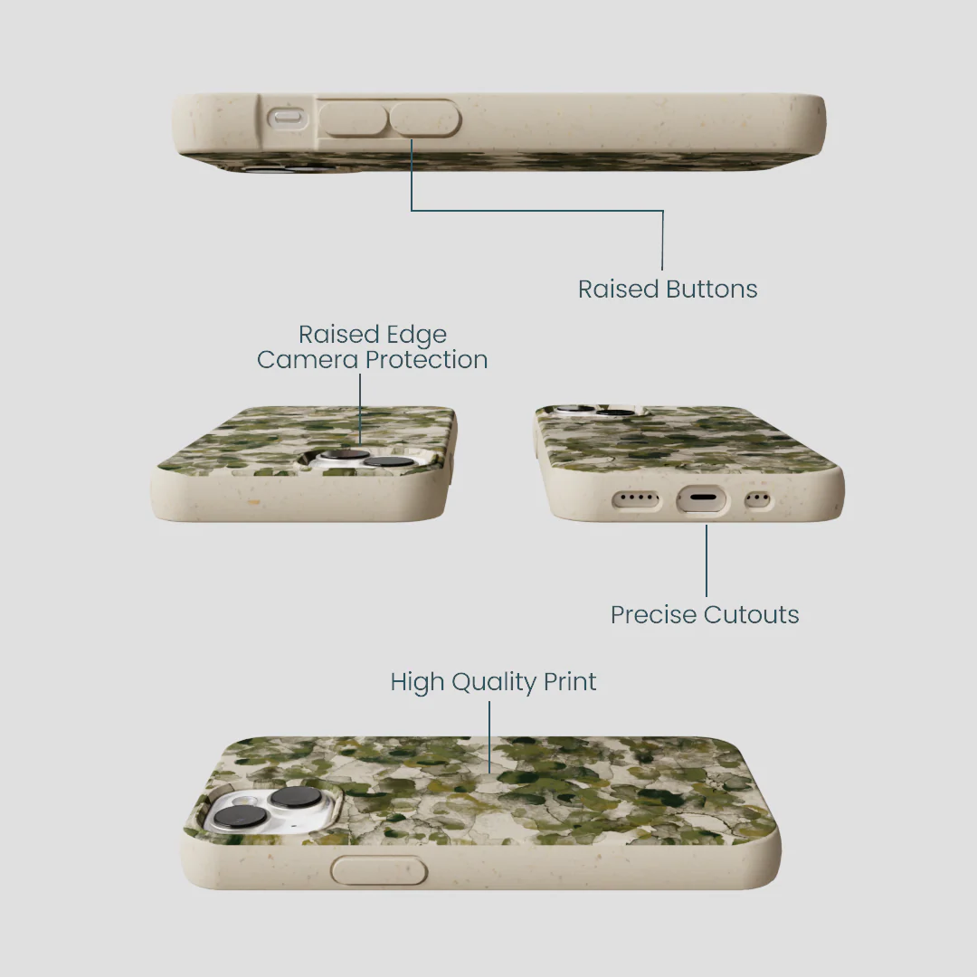 London Fog Foliage Camo iPhone 13 Mini Case - Image 3