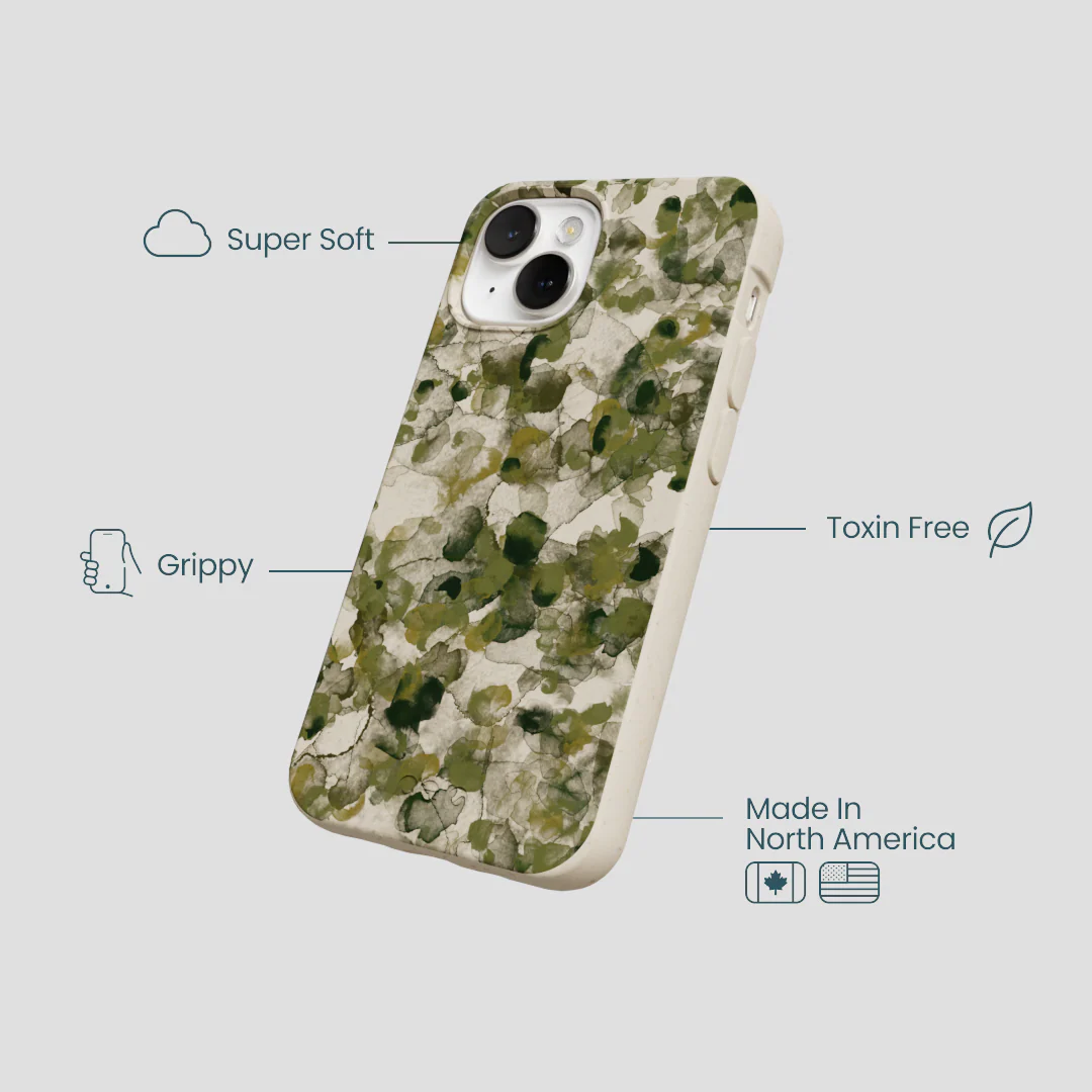 London Fog Foliage Camo iPhone 13 Mini Case - Image 4