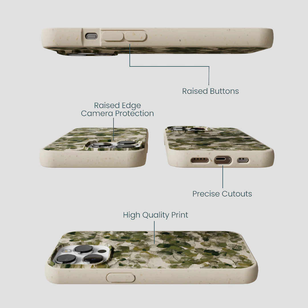 London Fog Foliage Camo iPhone 13 Pro Case - Image 3