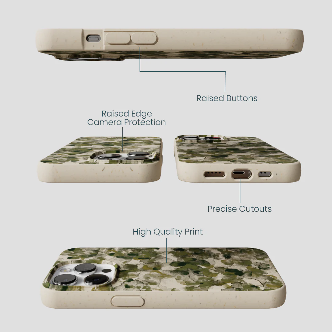 London Fog Foliage Camo iPhone 13 Pro Max Case - Image 3