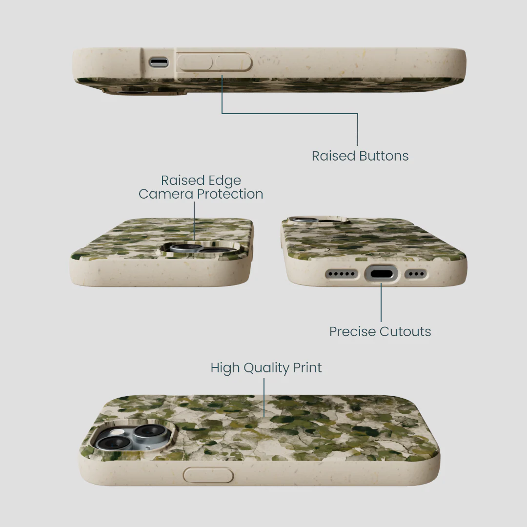London Fog Foliage Camo iPhone 14 Case - Image 3