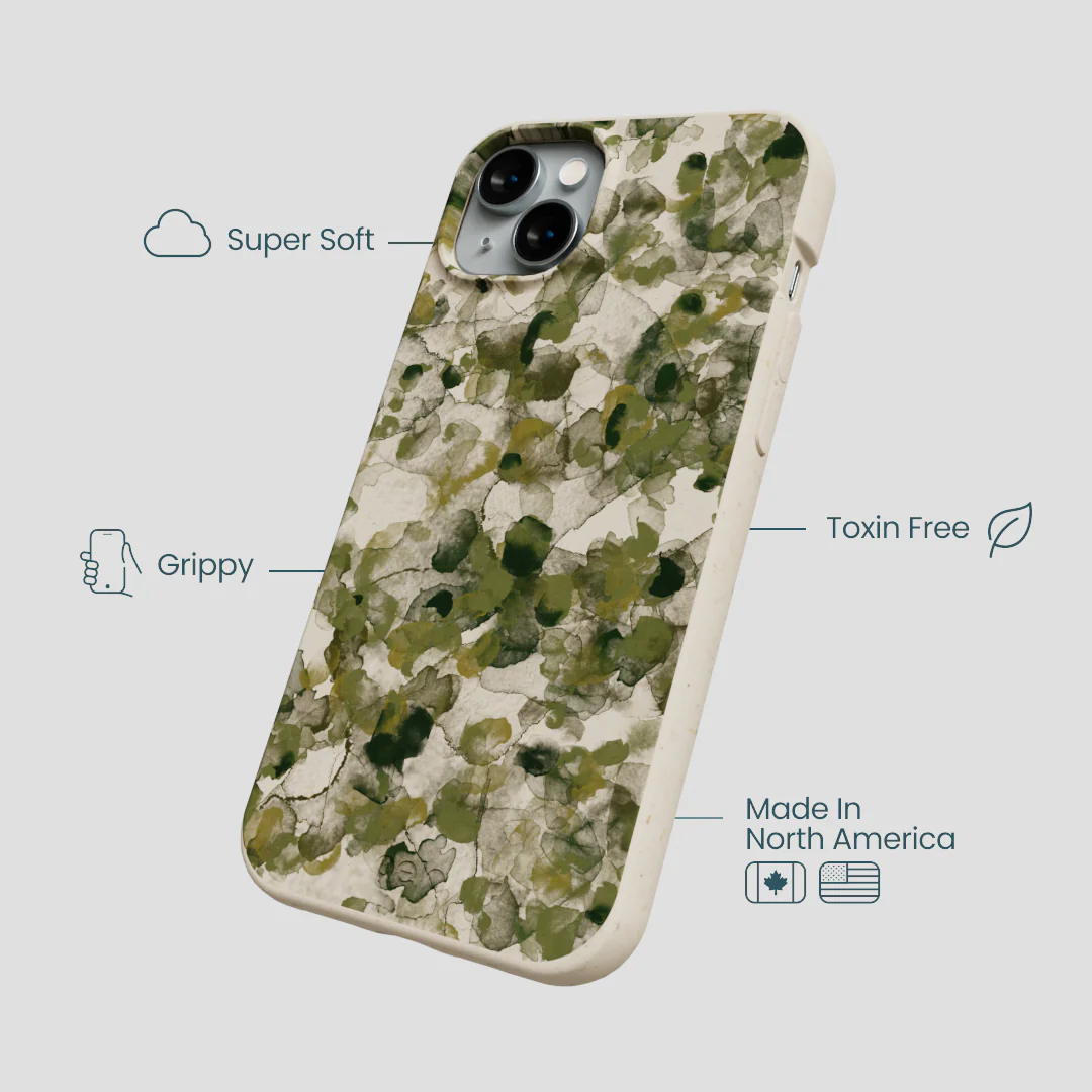 London Fog Foliage Camo iPhone 14 Plus Case - Image 4