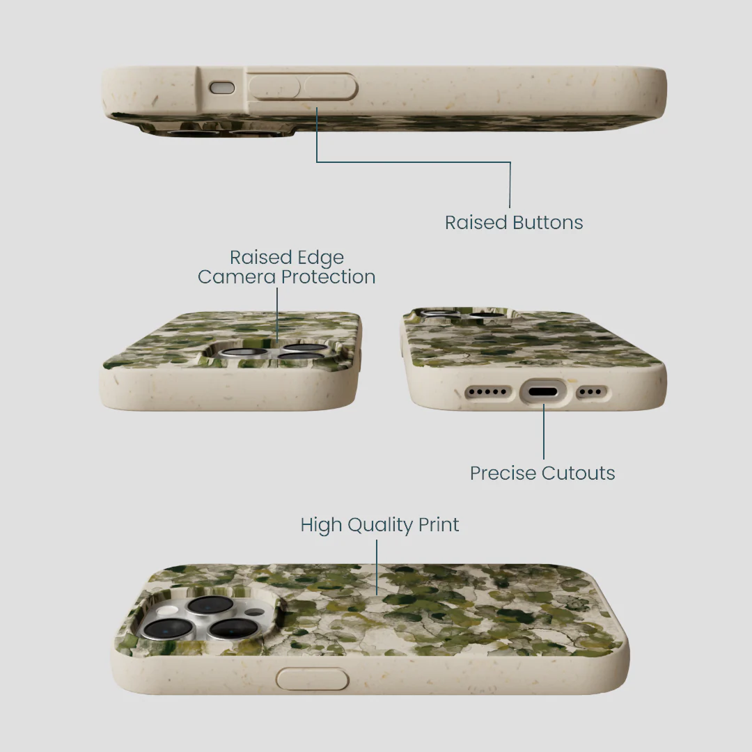 London Fog Foliage Camo iPhone 14 Pro Case - Image 3