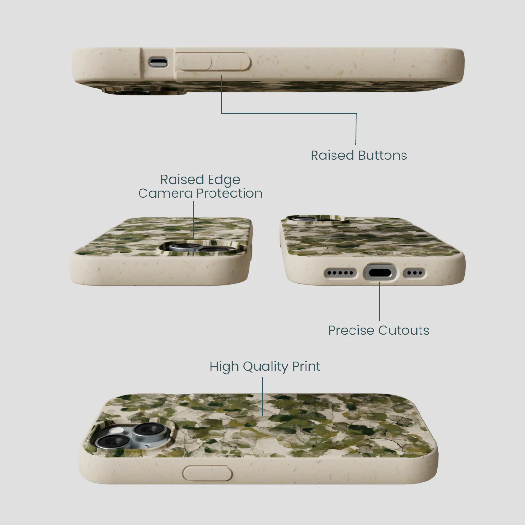 London Fog Foliage Camo iPhone 15 Case - Image 3