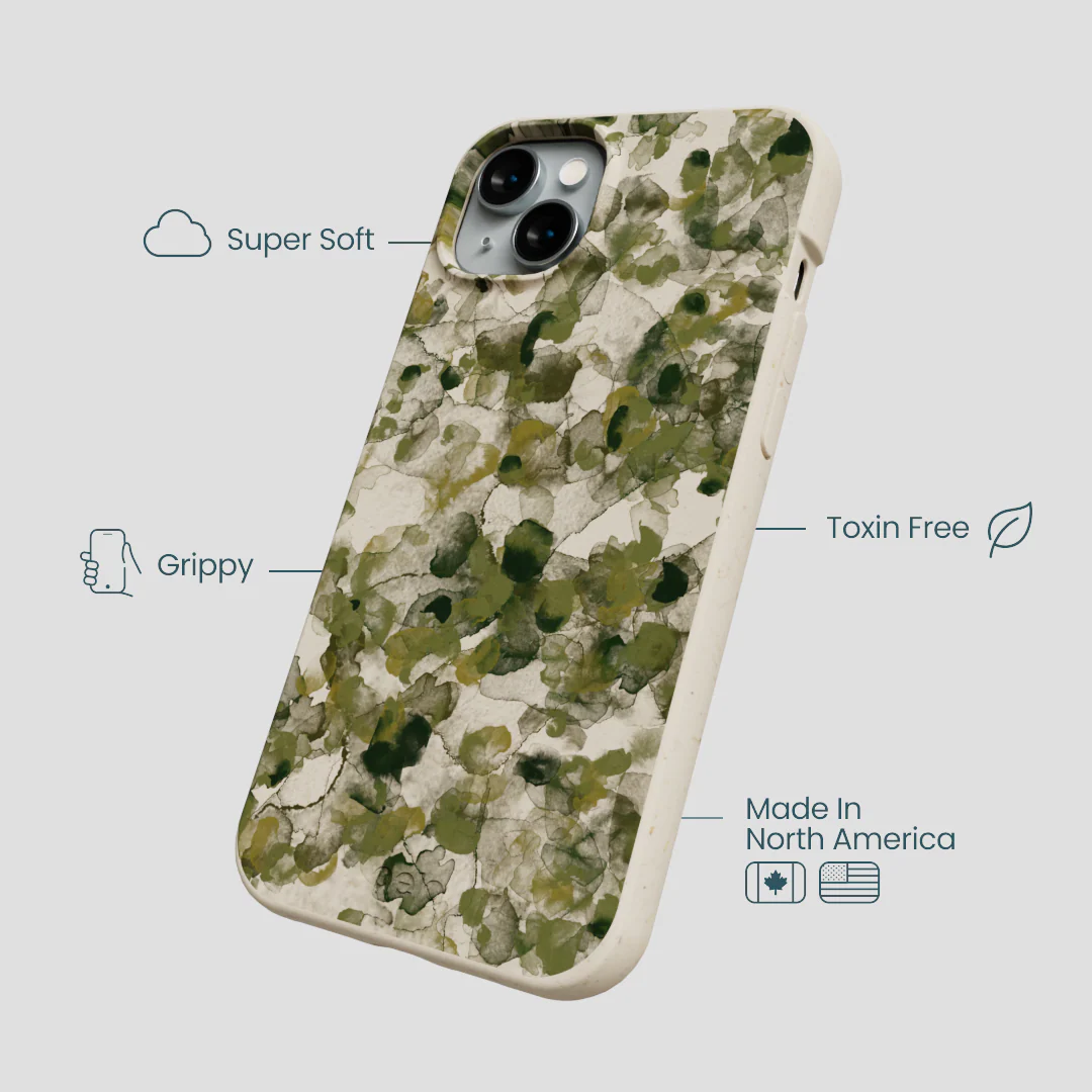 London Fog Foliage Camo iPhone 15 Plus Case - Image 4