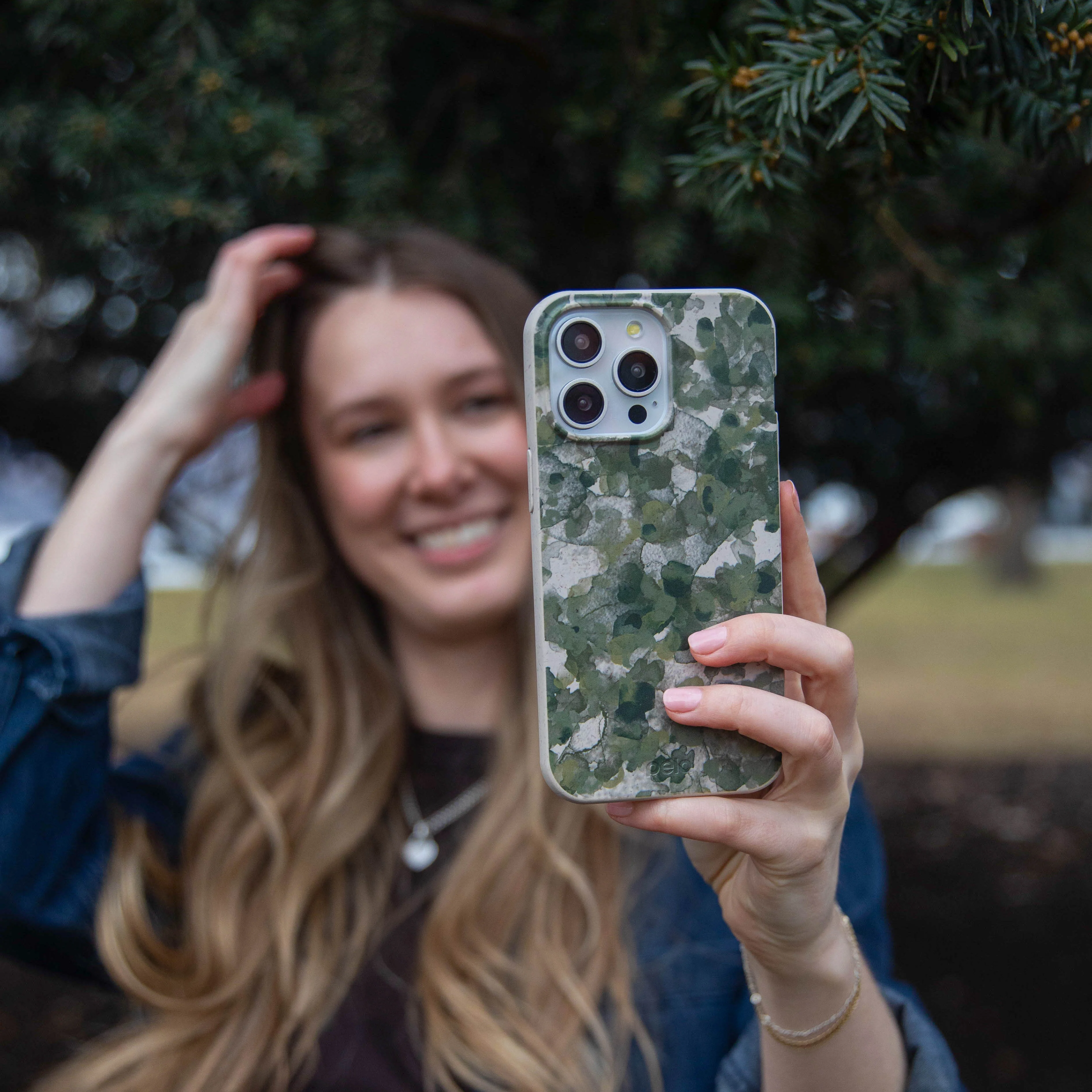 London Fog Foliage Camo iPhone 15 Pro Max Case - Image 6