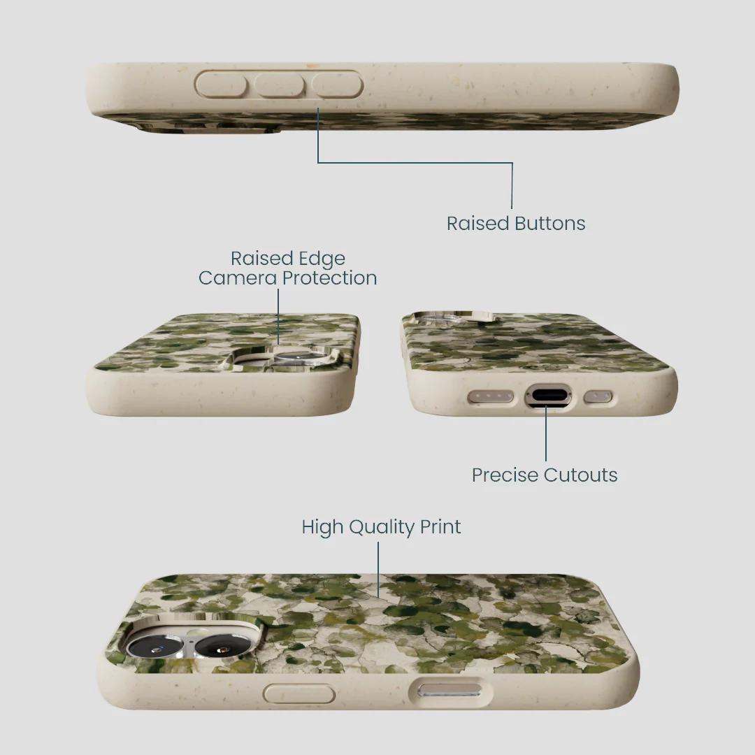 London Fog Foliage Camo iPhone 16 Case - Image 3