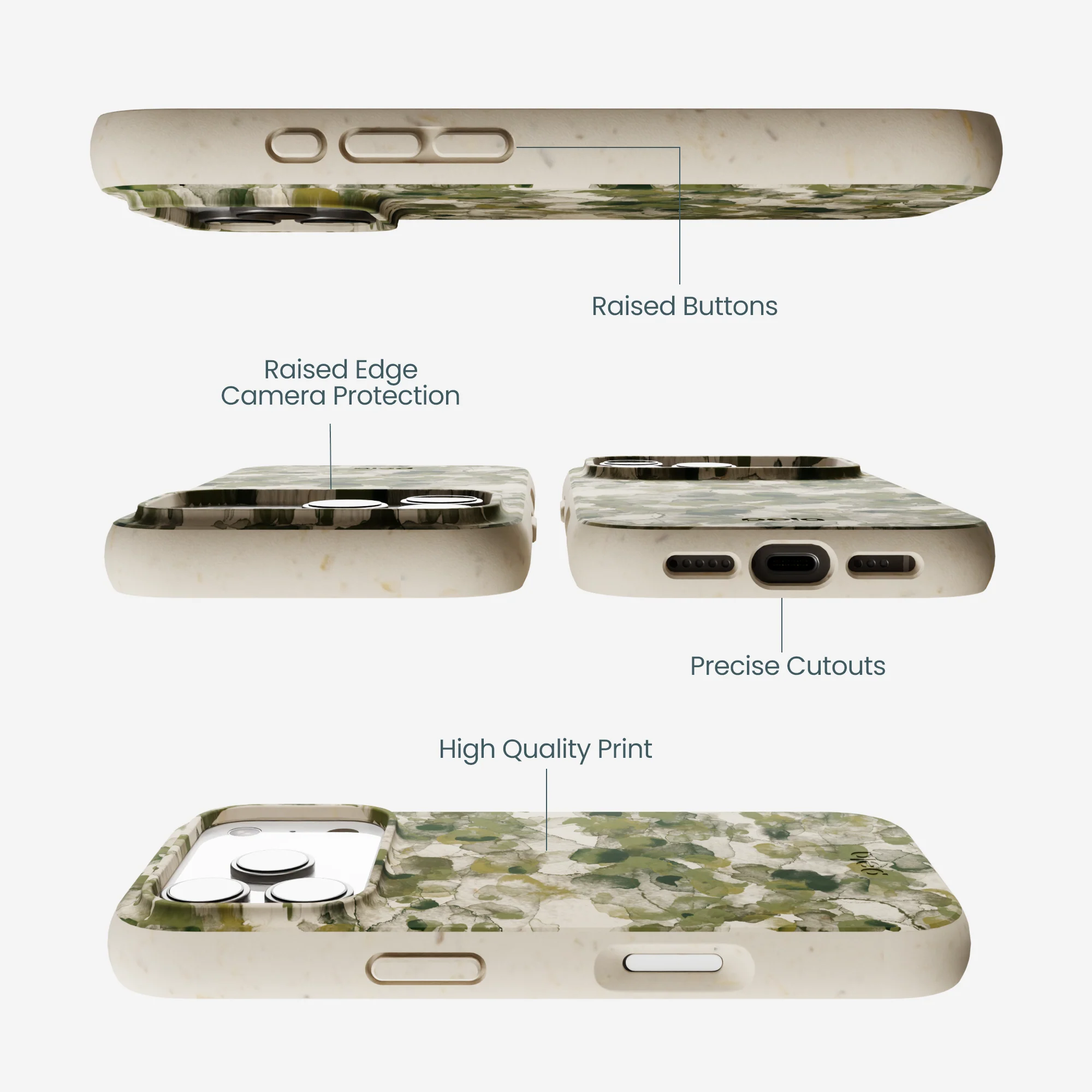 London Fog Foliage Camo iPhone 17 Pro Case - Image 3