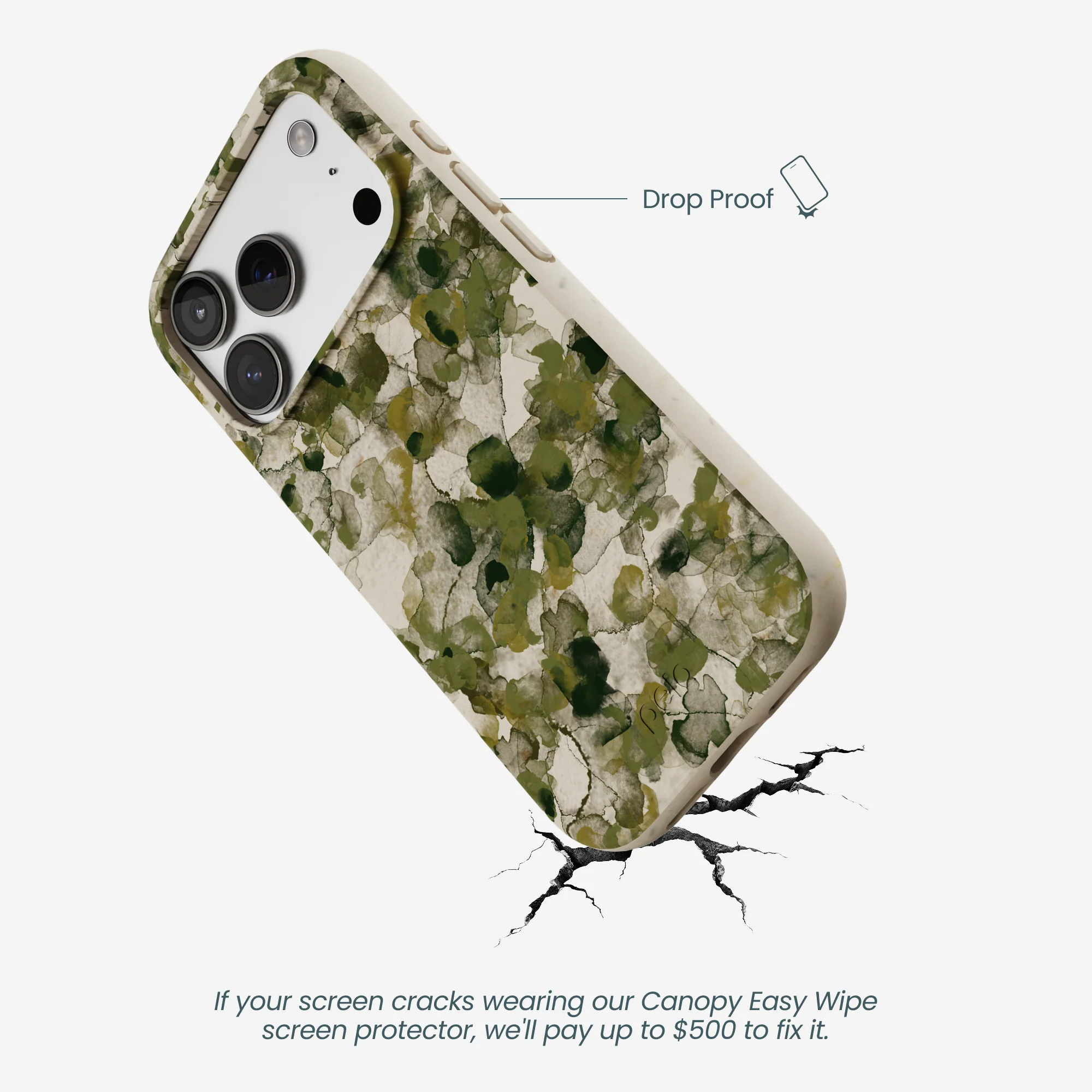 London Fog Foliage Camo iPhone 17 Pro Case - Image 5