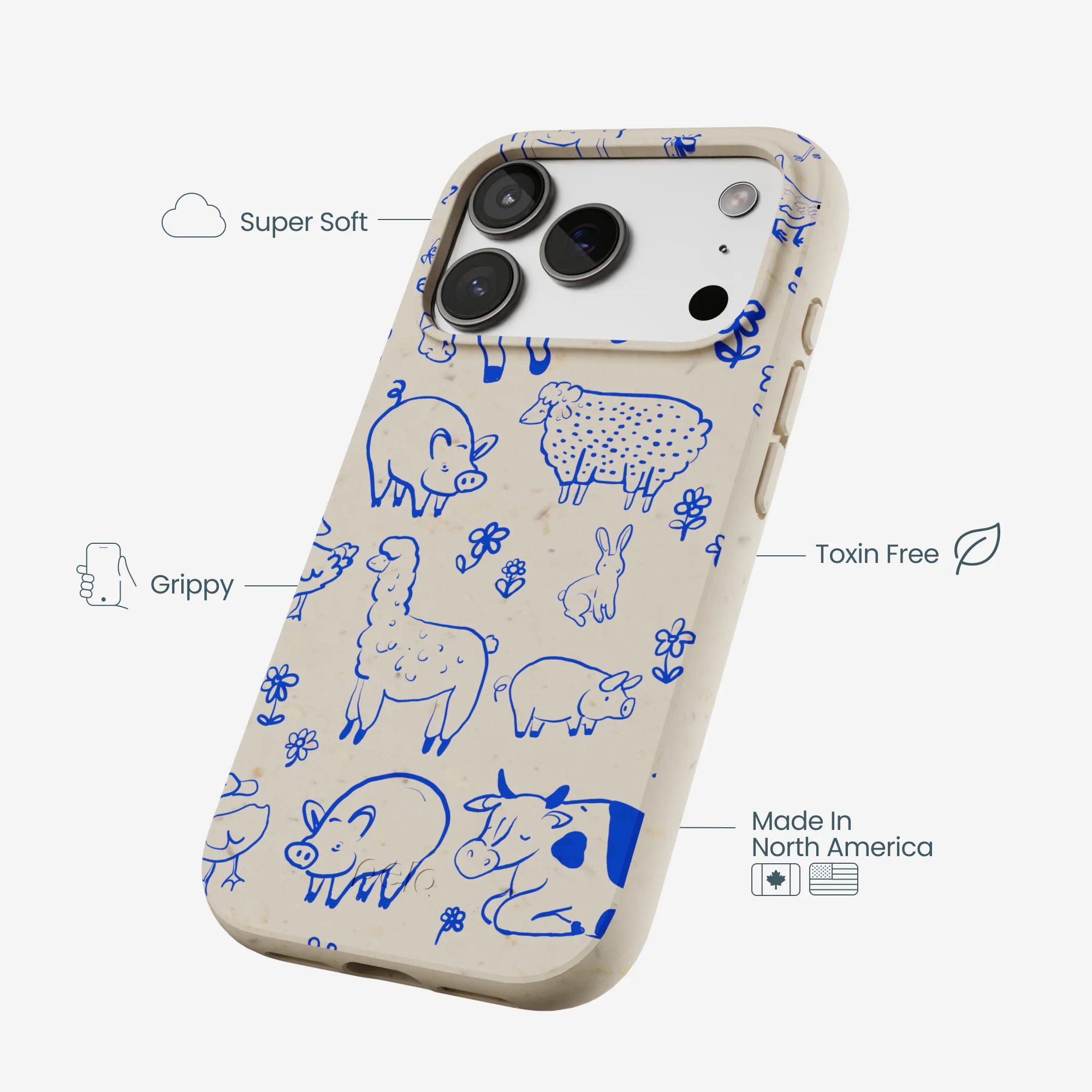 London Fog Happy Farmyard iPhone 17 Pro Case - Image 4