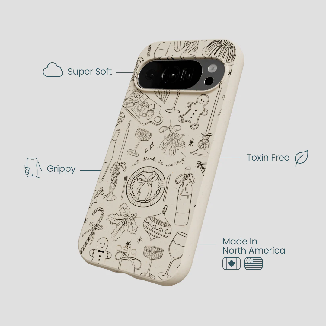 London Fog Holiday Dinner Party Google Pixel 10/10 Pro Case - Image 4