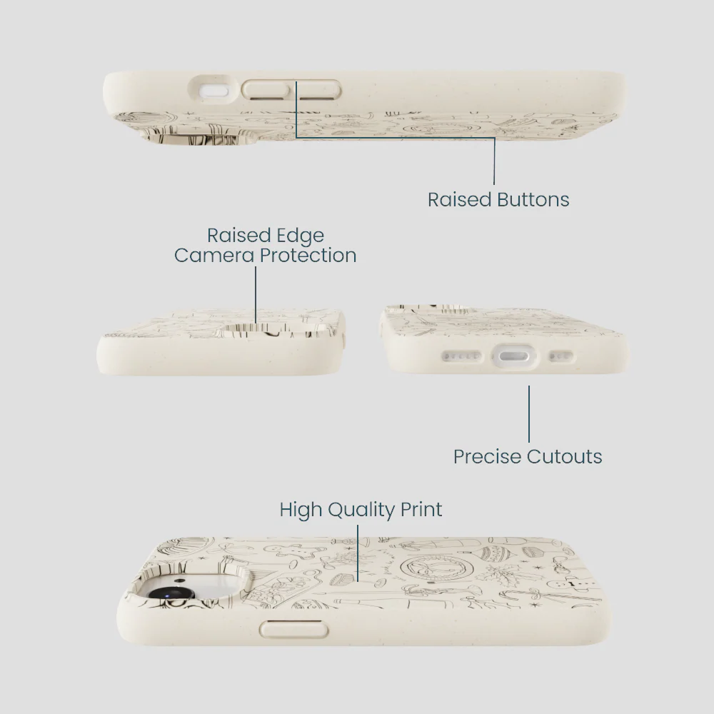 London Fog Holiday Dinner Party iPhone 16e/17e Case - Image 3