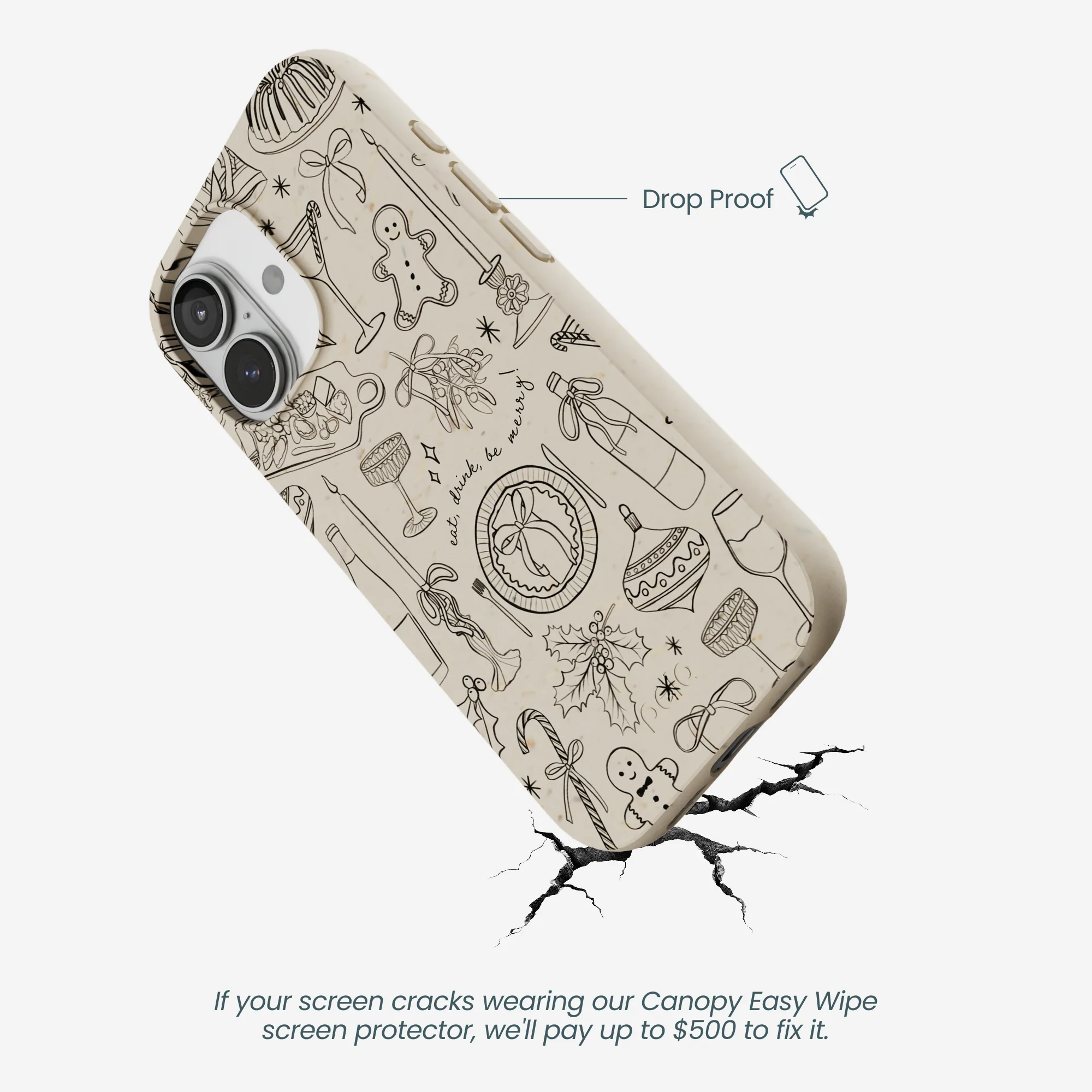 London Fog Holiday Dinner Party iPhone 17 Case - Image 5