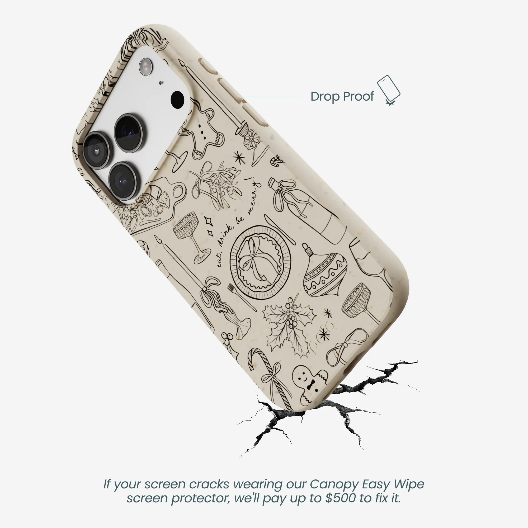 London Fog Holiday Dinner Party iPhone 17 Pro Case - Image 5