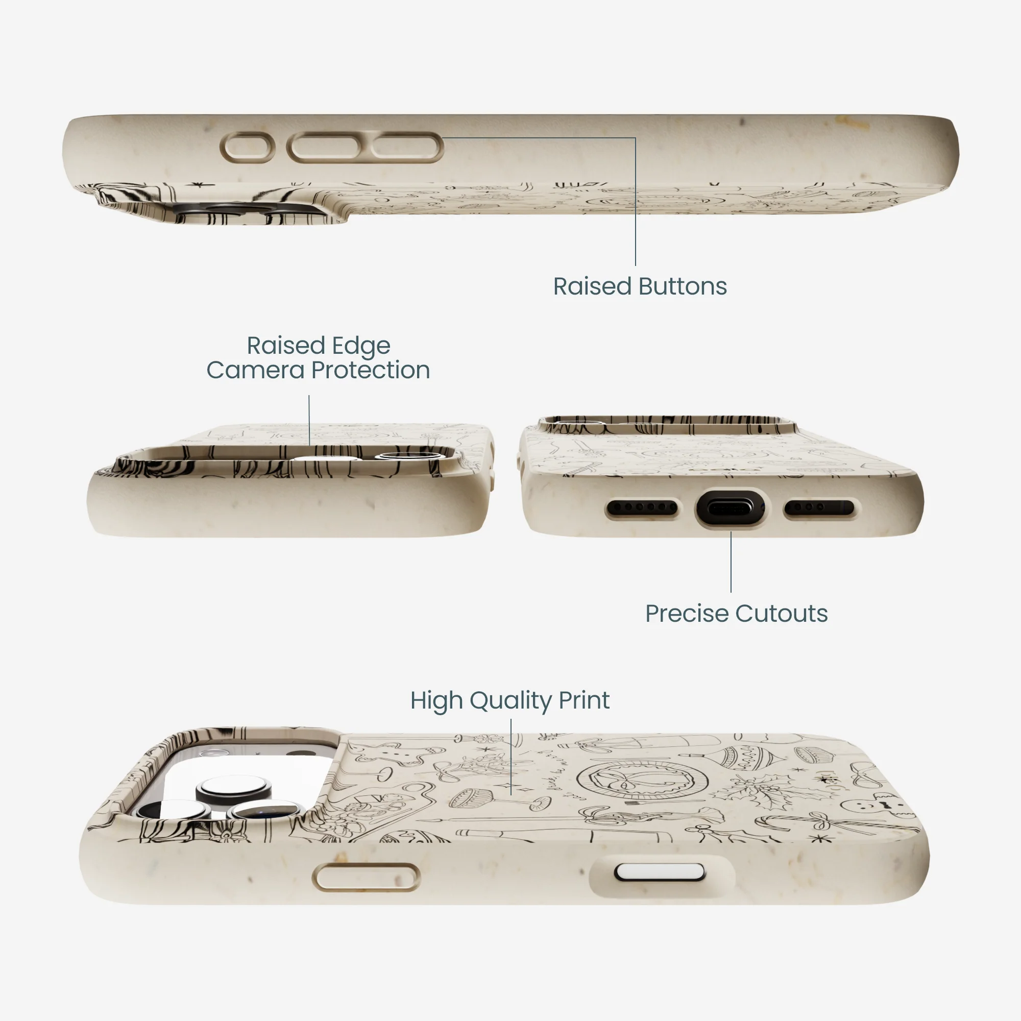 London Fog Holiday Dinner Party iPhone 17 Pro Max Case - Image 3