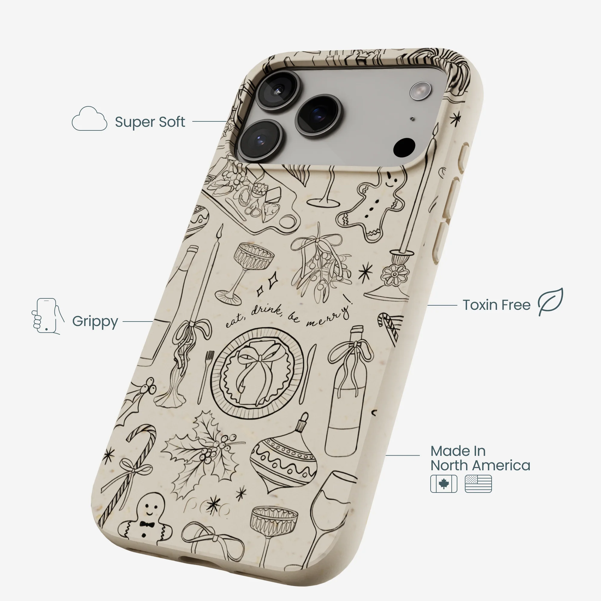 London Fog Holiday Dinner Party iPhone 17 Pro Max Case - Image 4