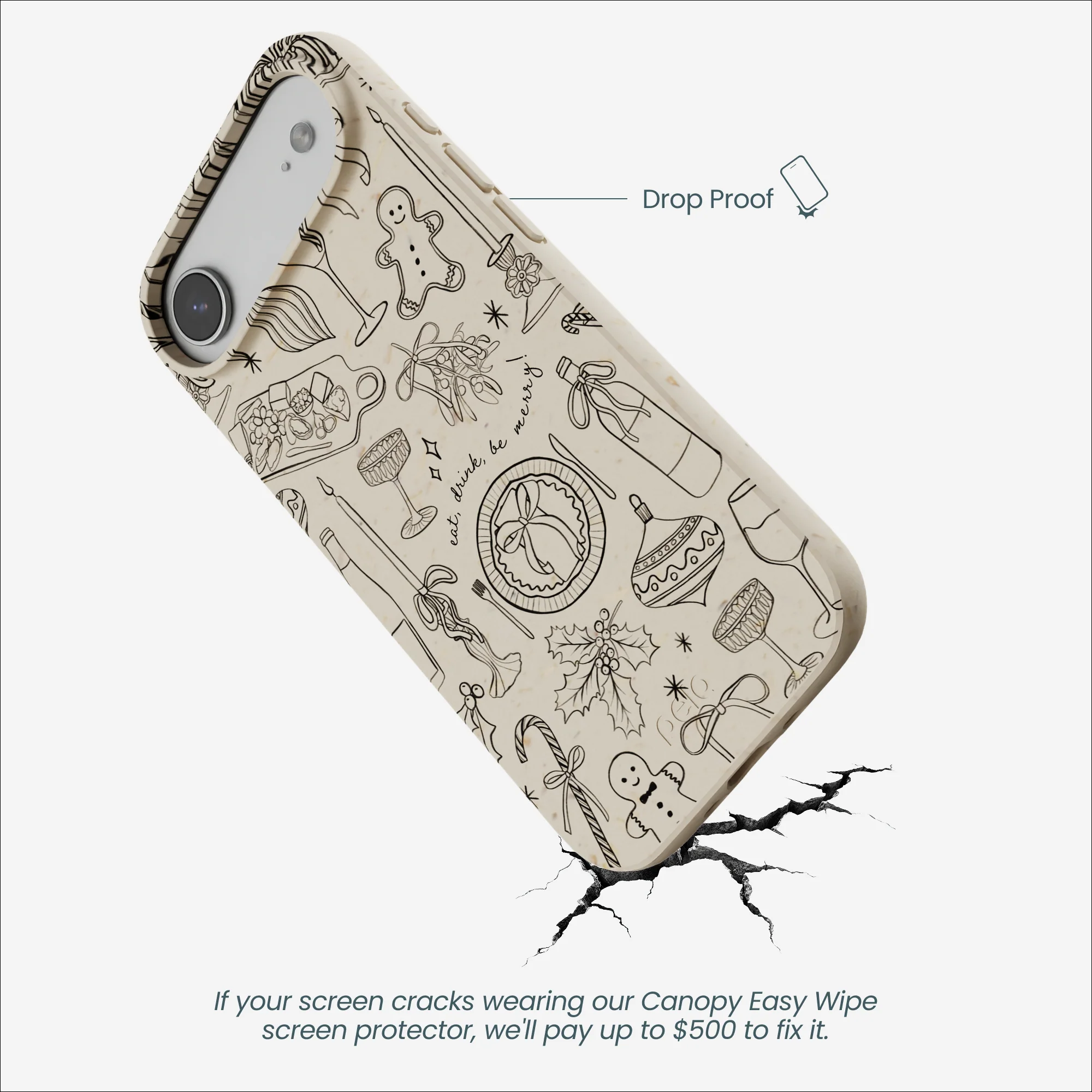 London Fog Holiday Dinner Party iPhone Air Case - Image 5