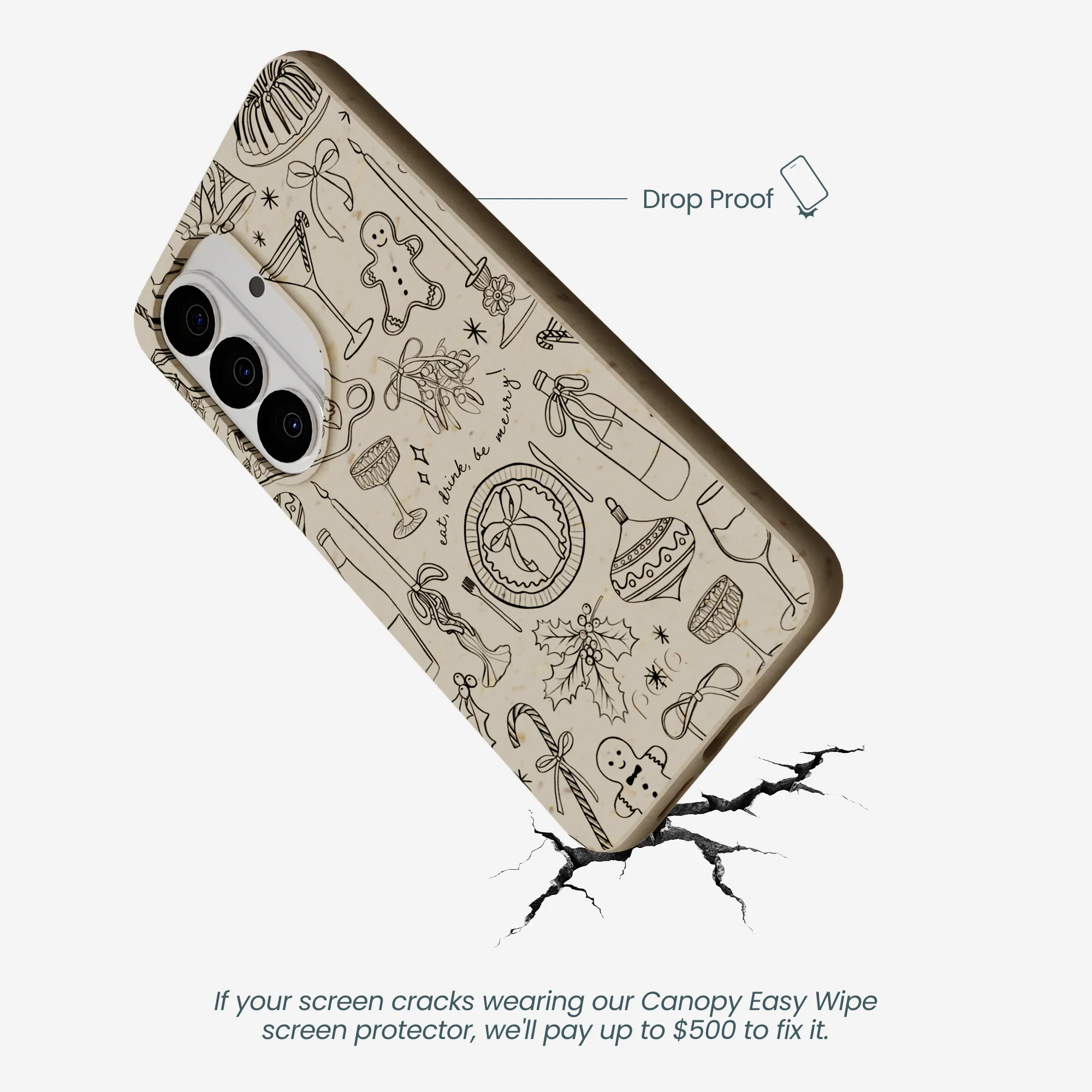 London Fog Holiday Dinner Party Samsung Galaxy S26 Case - Image 5