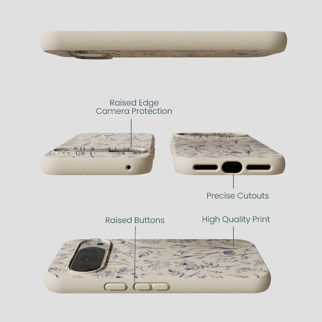 London Fog Indigo Bouquet Google Pixel 10/10 Pro Case - Image 3
