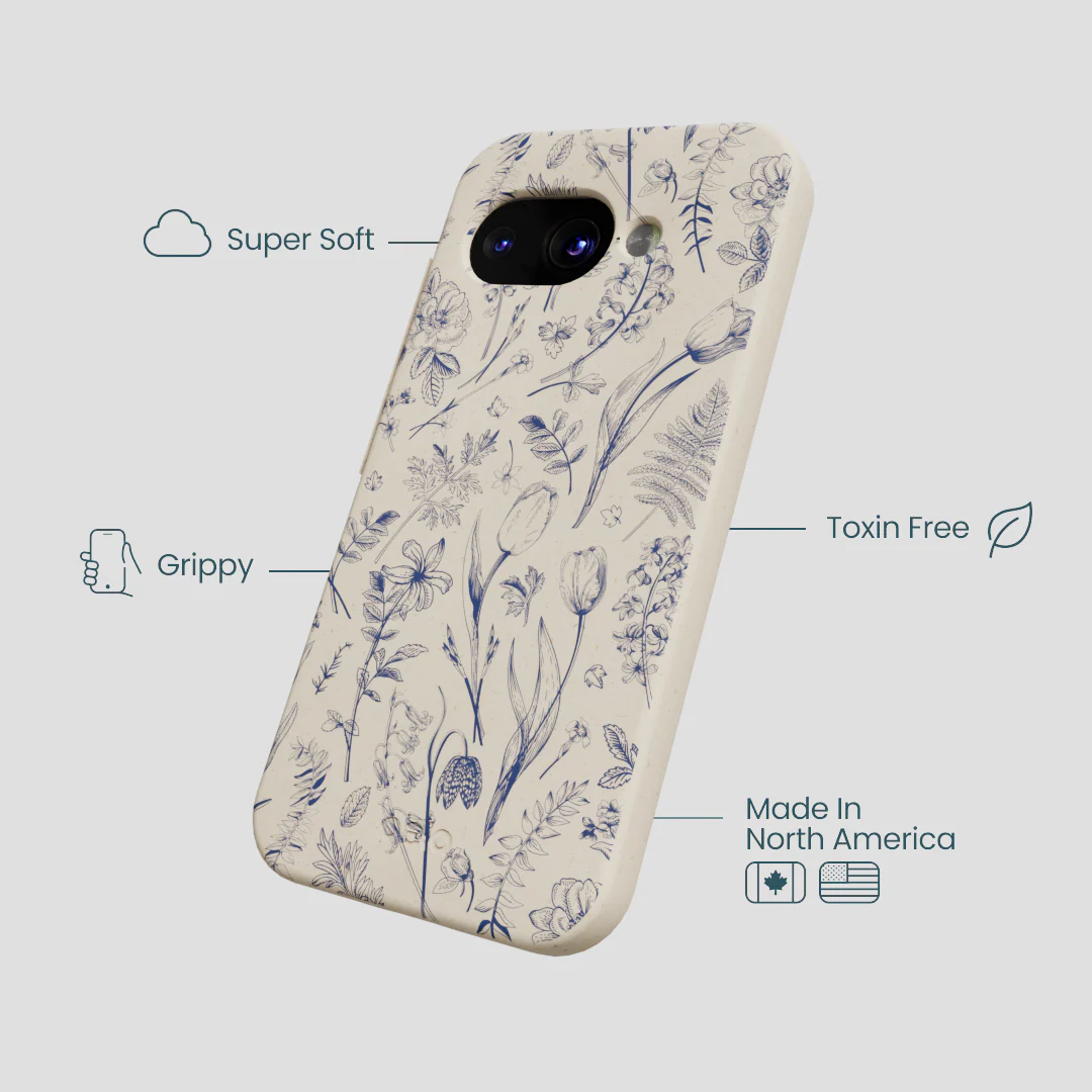 London Fog Indigo Bouquet Google Pixel 9a Case - Image 4