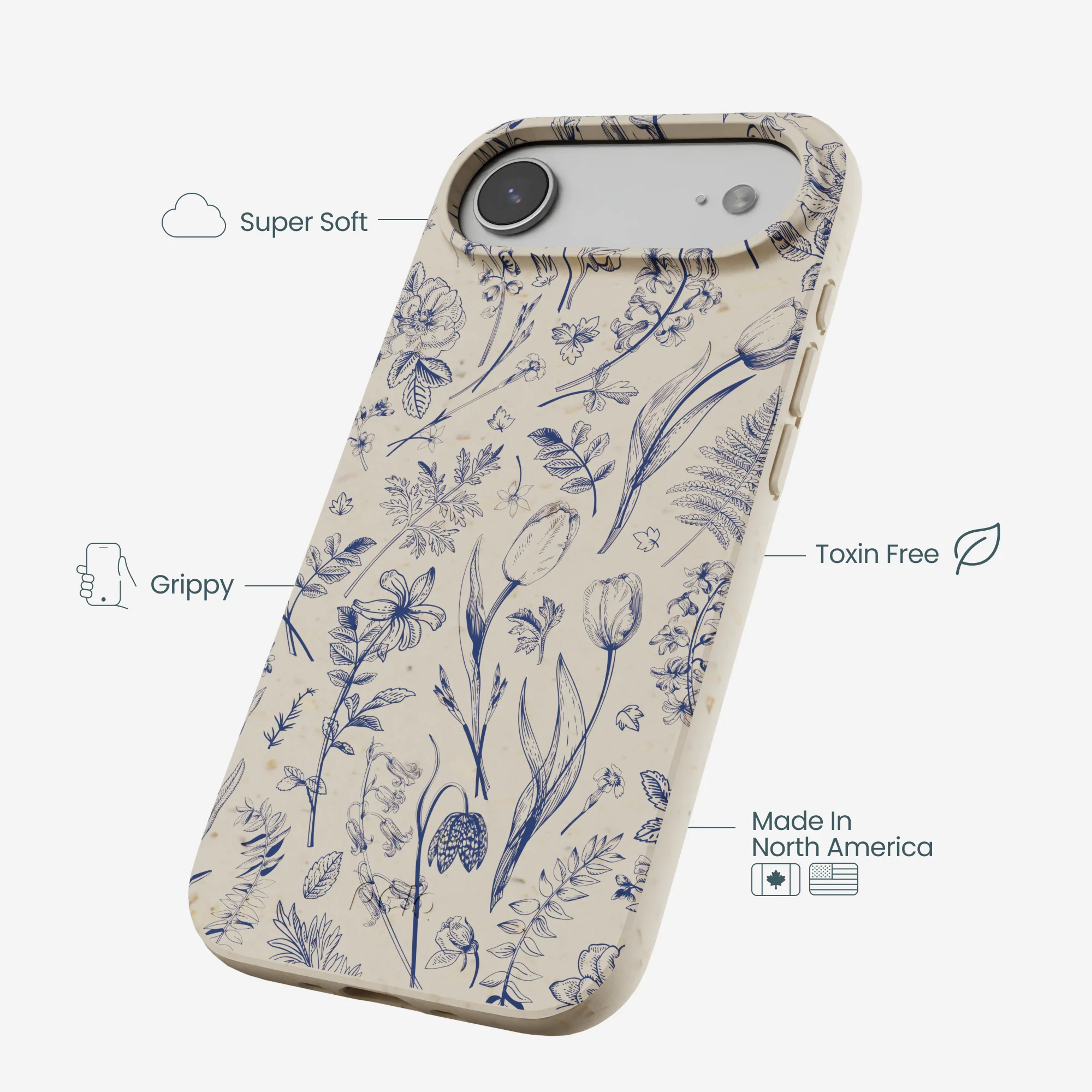 London Fog Indigo Bouquet iPhone Air Case - Image 4