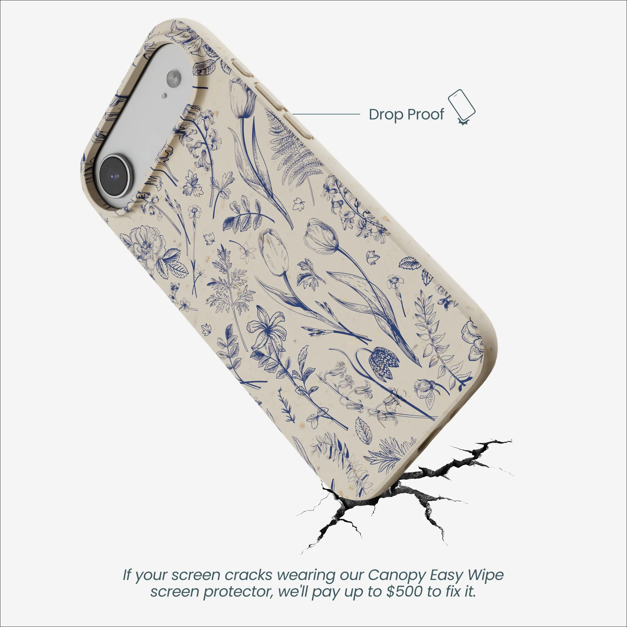 London Fog Indigo Bouquet iPhone Air Case - Image 5