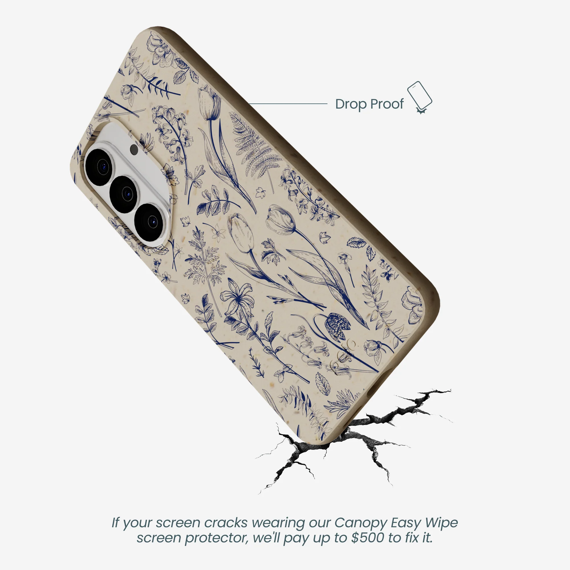 London Fog Indigo Bouquet Samsung Galaxy S26 Case - Image 5